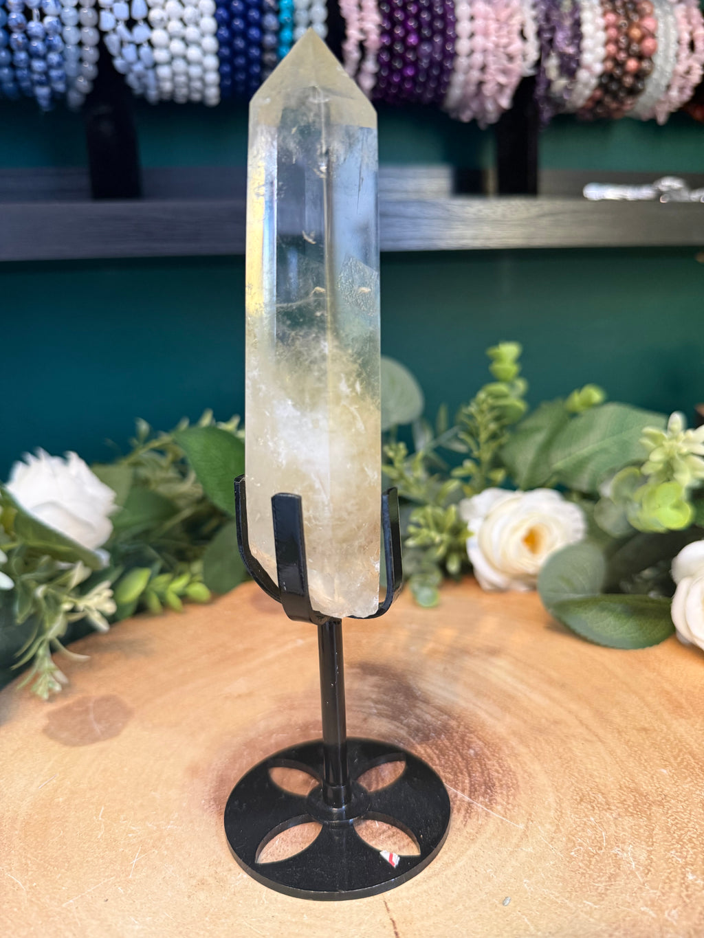 Citrine Point with Display Stand – 203g