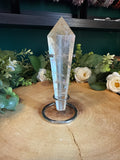 Natural Citrine Point on Metal Stand – 172g