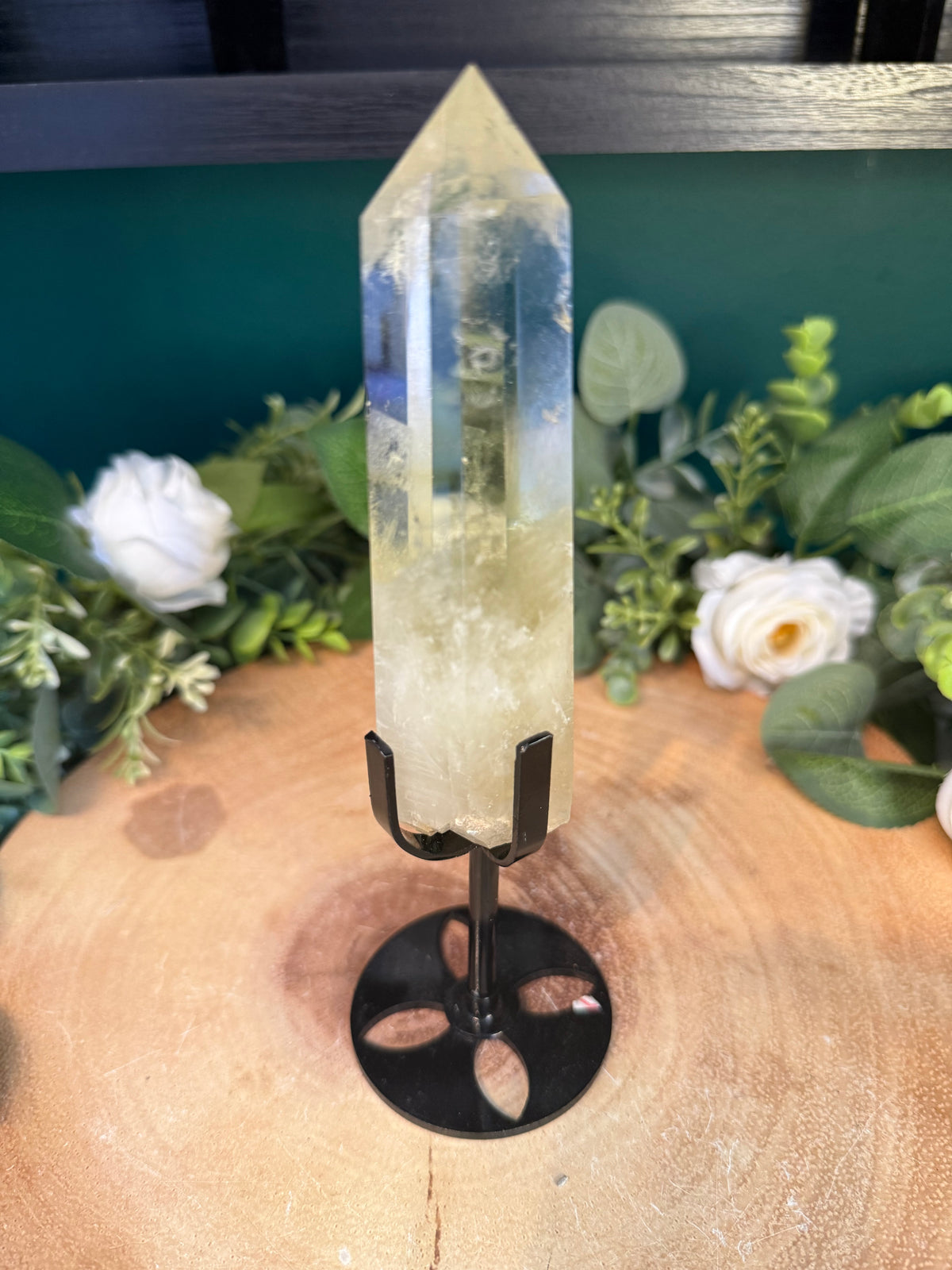 Citrine Point with Display Stand – 203g