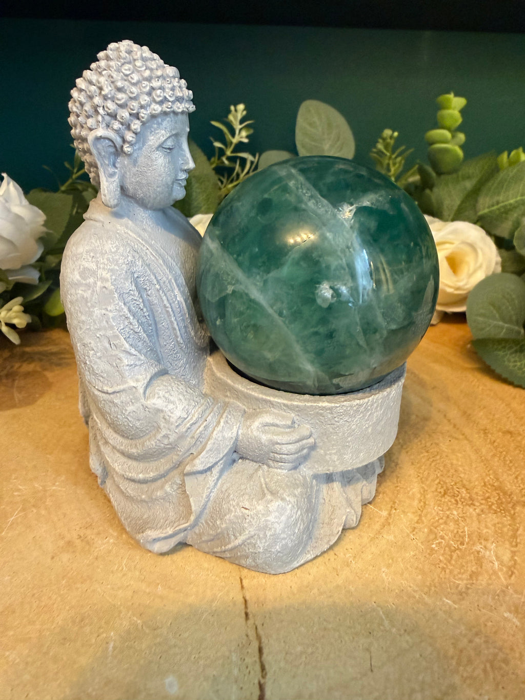 Green Fluorite Sphere