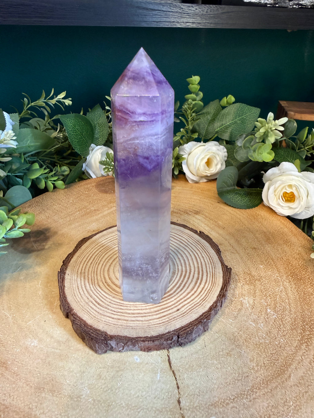 Purple Fluorite Tower – 279g