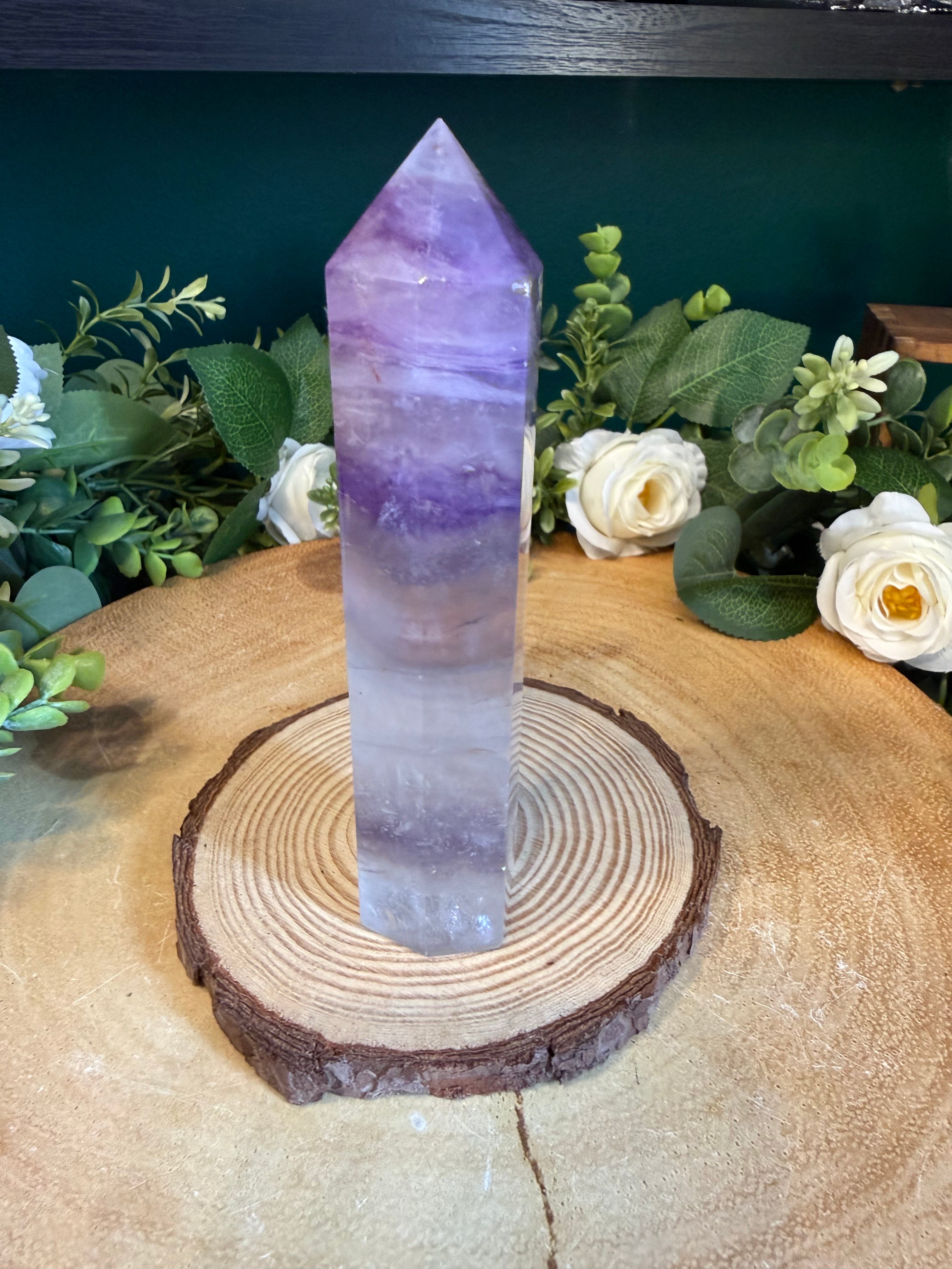 Purple Fluorite Tower – 279g