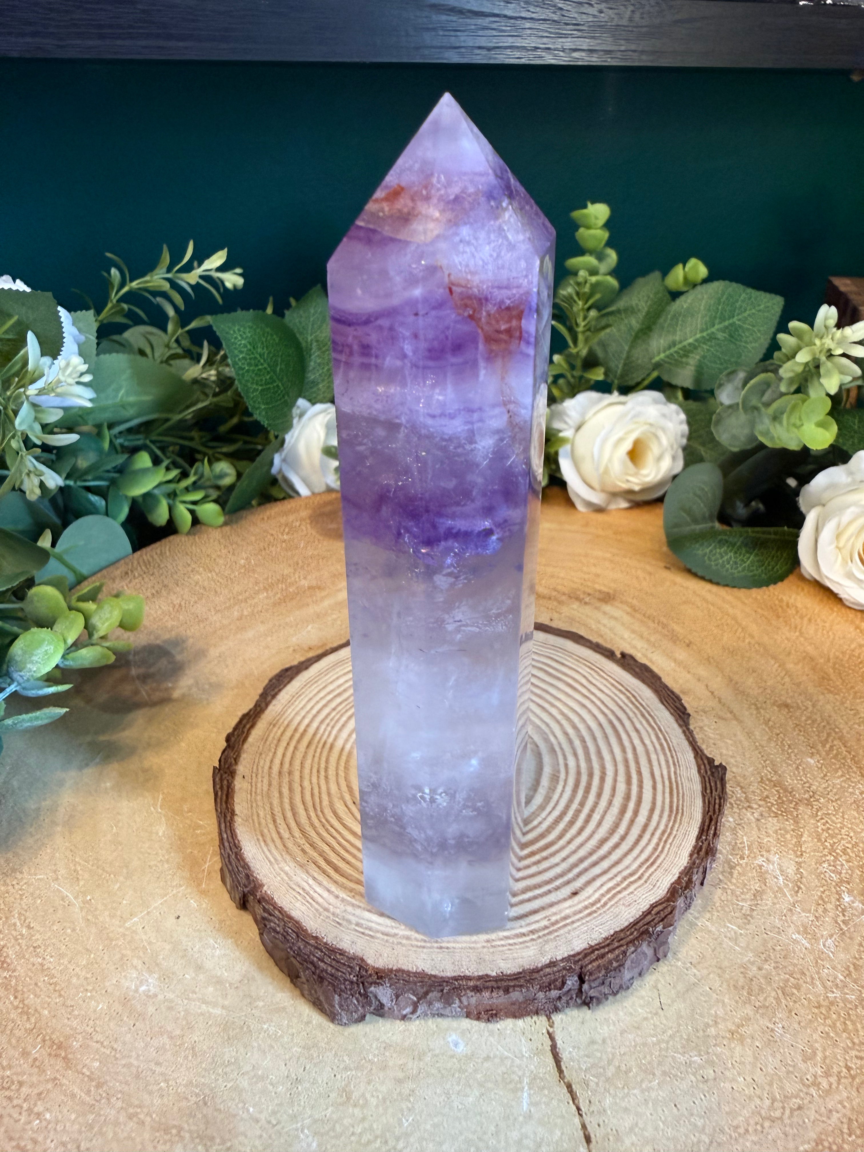 Purple Fluorite Tower – 279g