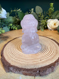 Rose Quartz Buddha Carving – Approximately 6cm, 65g