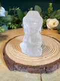 Clear Quartz Buddha Carving – Approximately 6cm, 65g