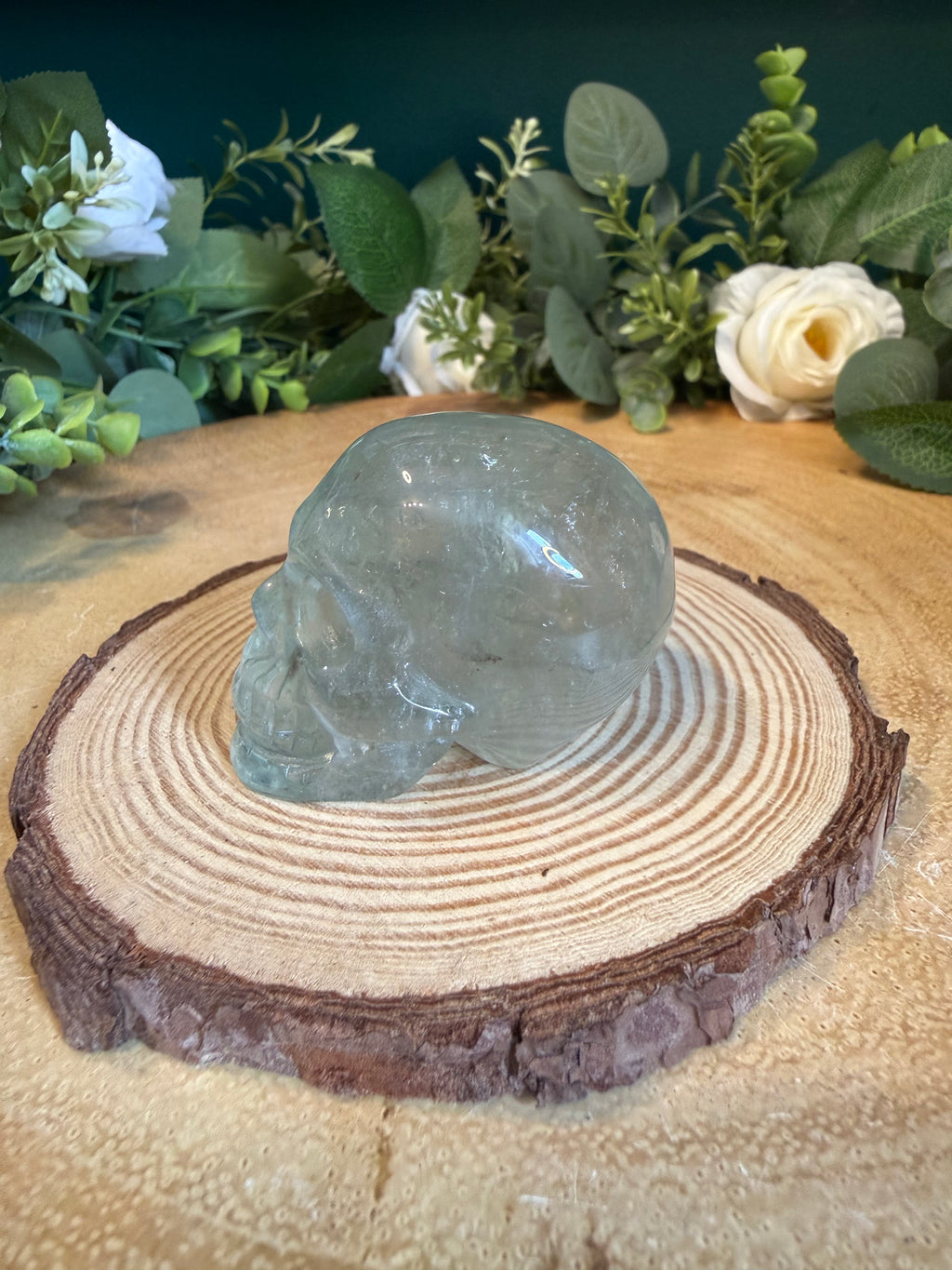 Green Quartz Skull – 120g