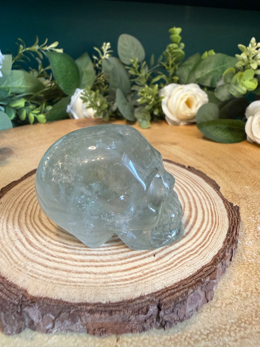 Green Quartz Skull – 120g