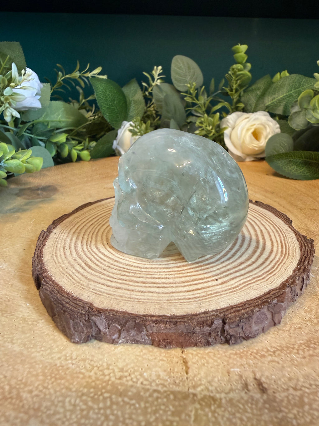 Green Quartz Skull – 111g