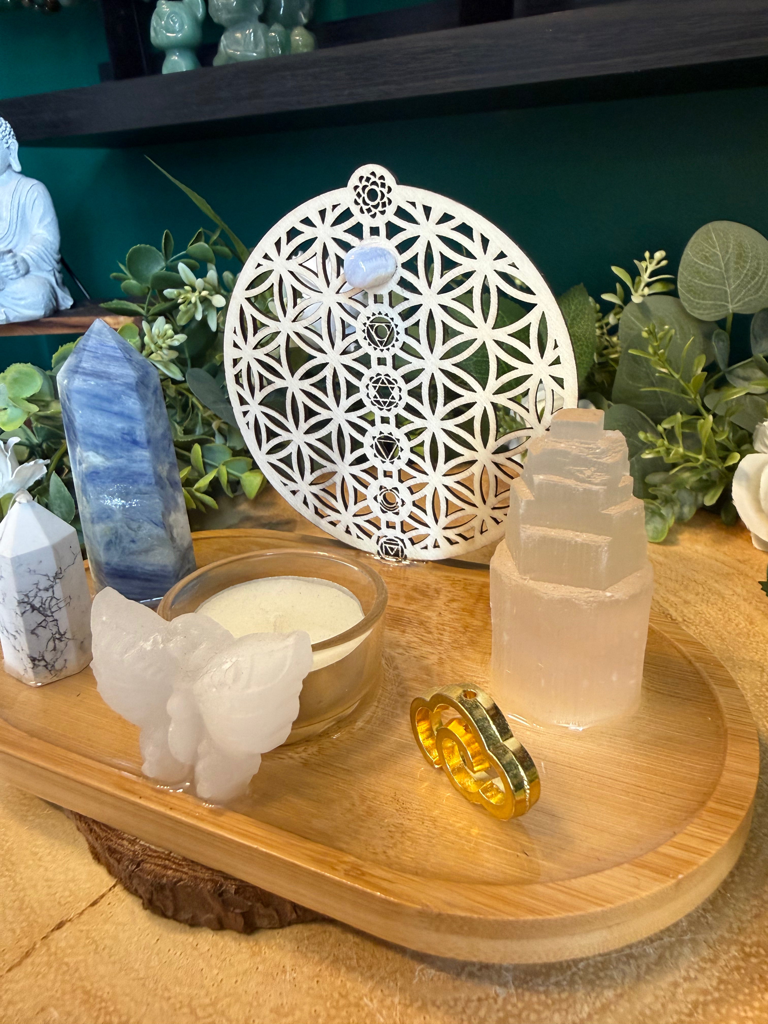 Peace, Clarity & Balance Crystal Altar Plate