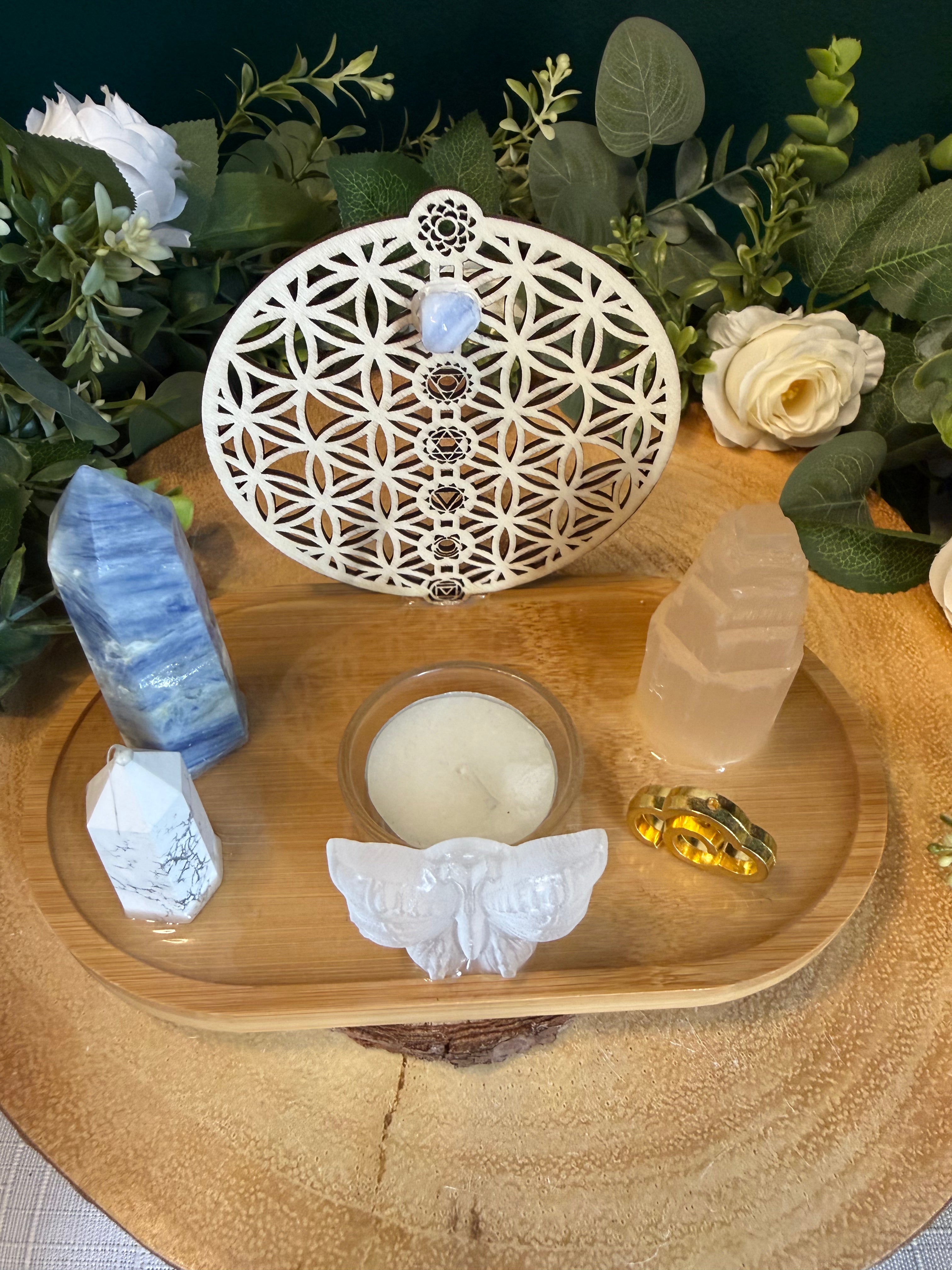 Peace, Clarity & Balance Crystal Altar Plate