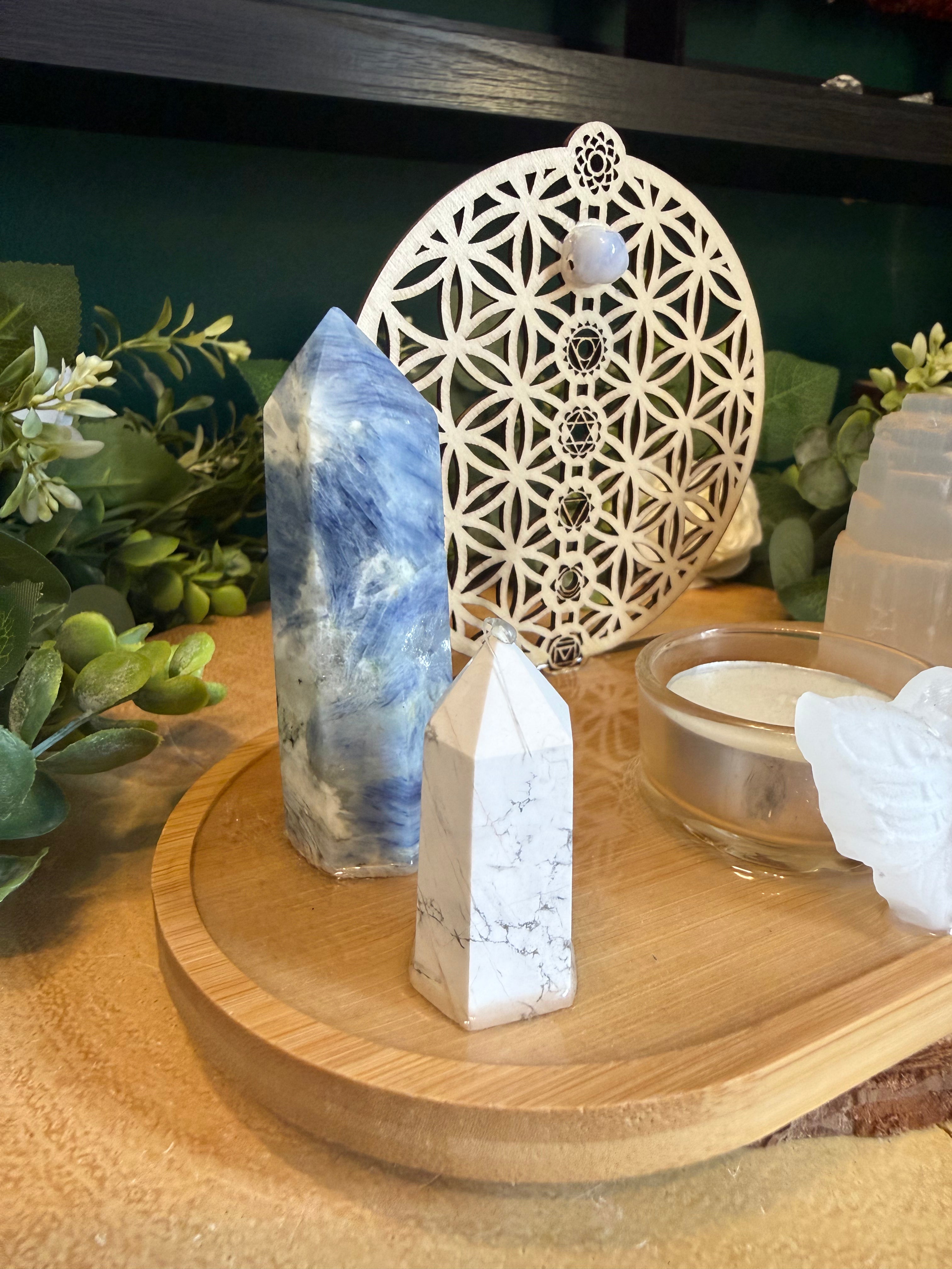 Peace, Clarity & Balance Crystal Altar Plate