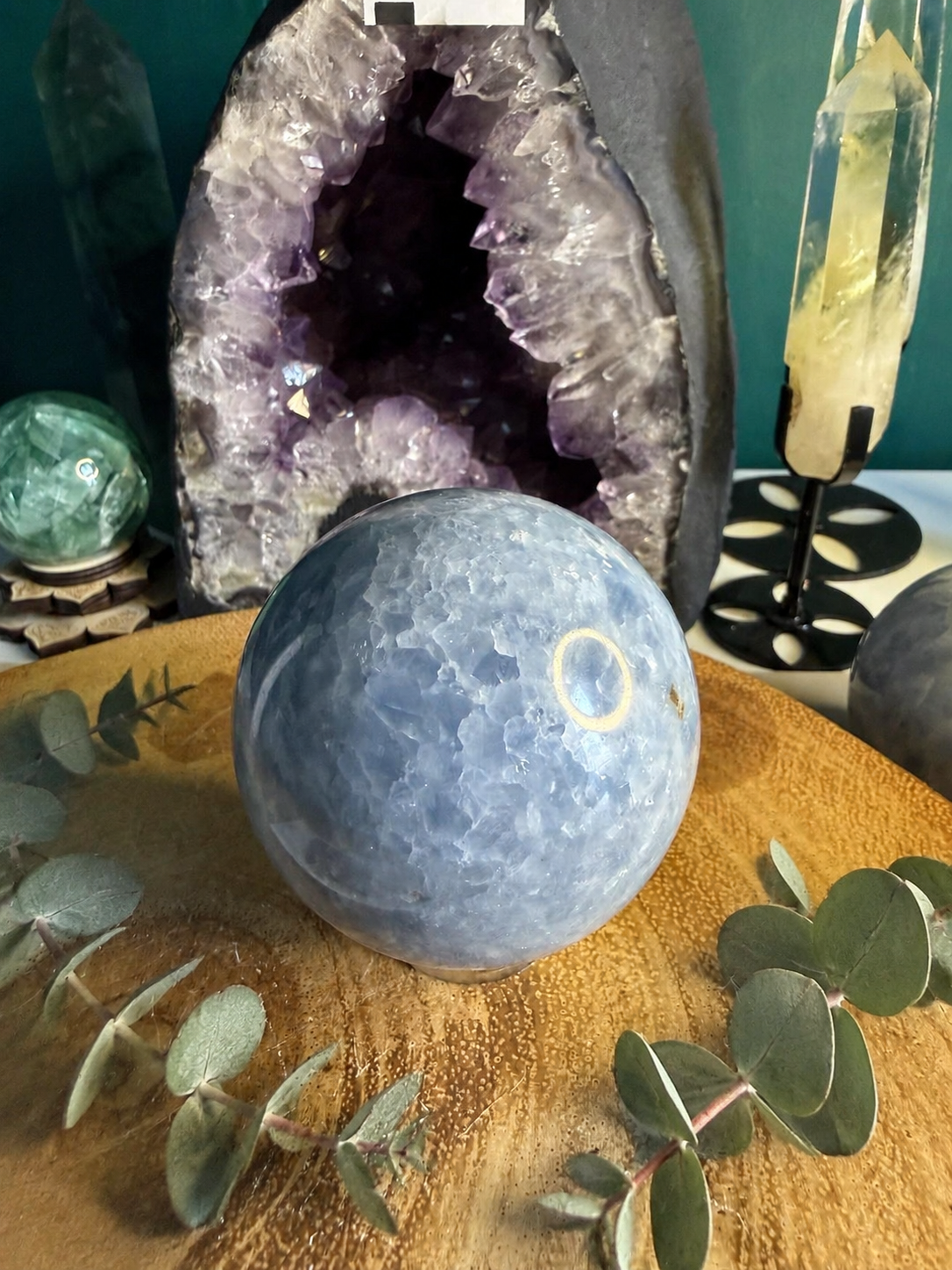 Celestite Sphere – Approximately 550g