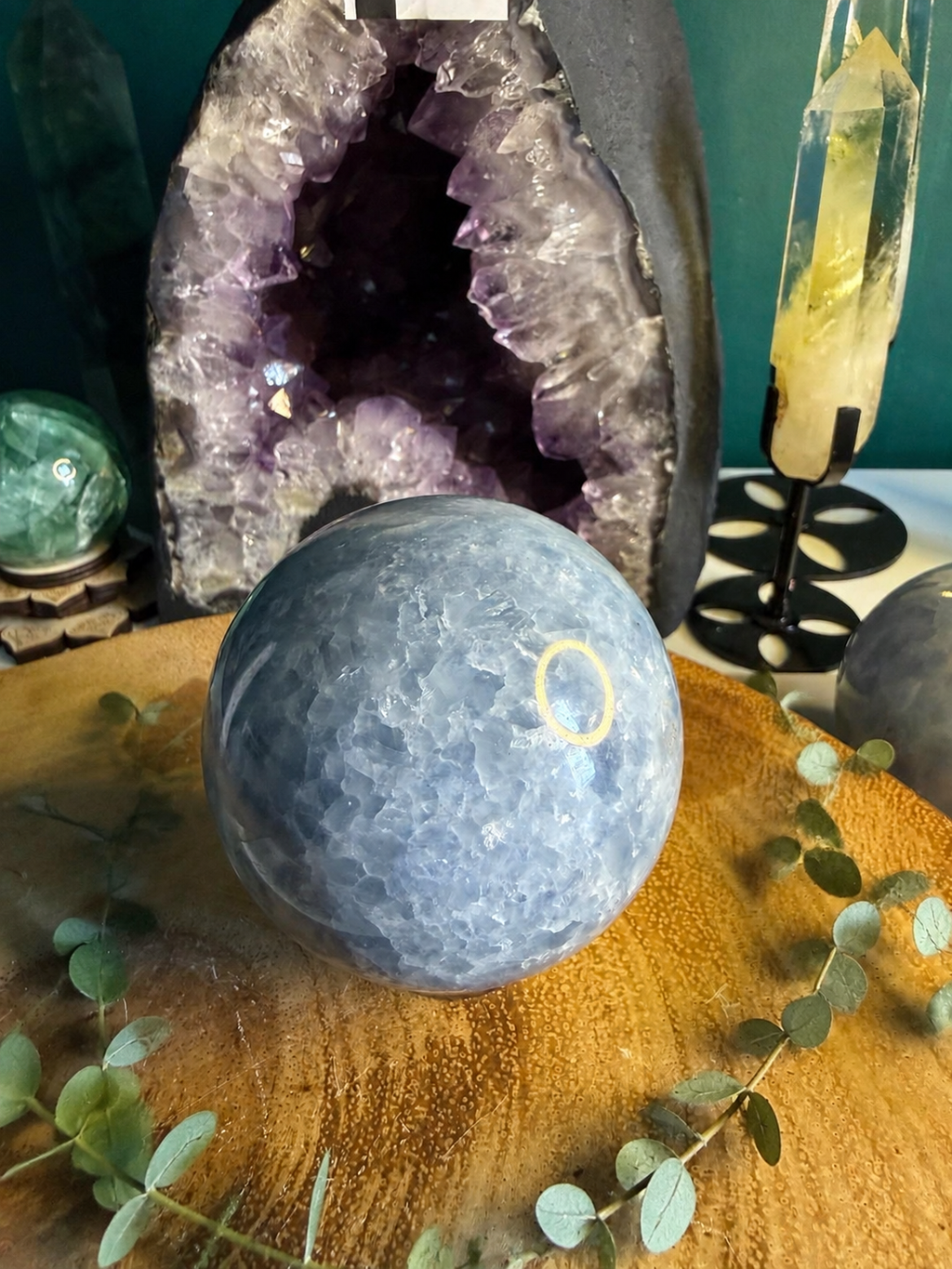 Celestite Sphere – Approximately 550g