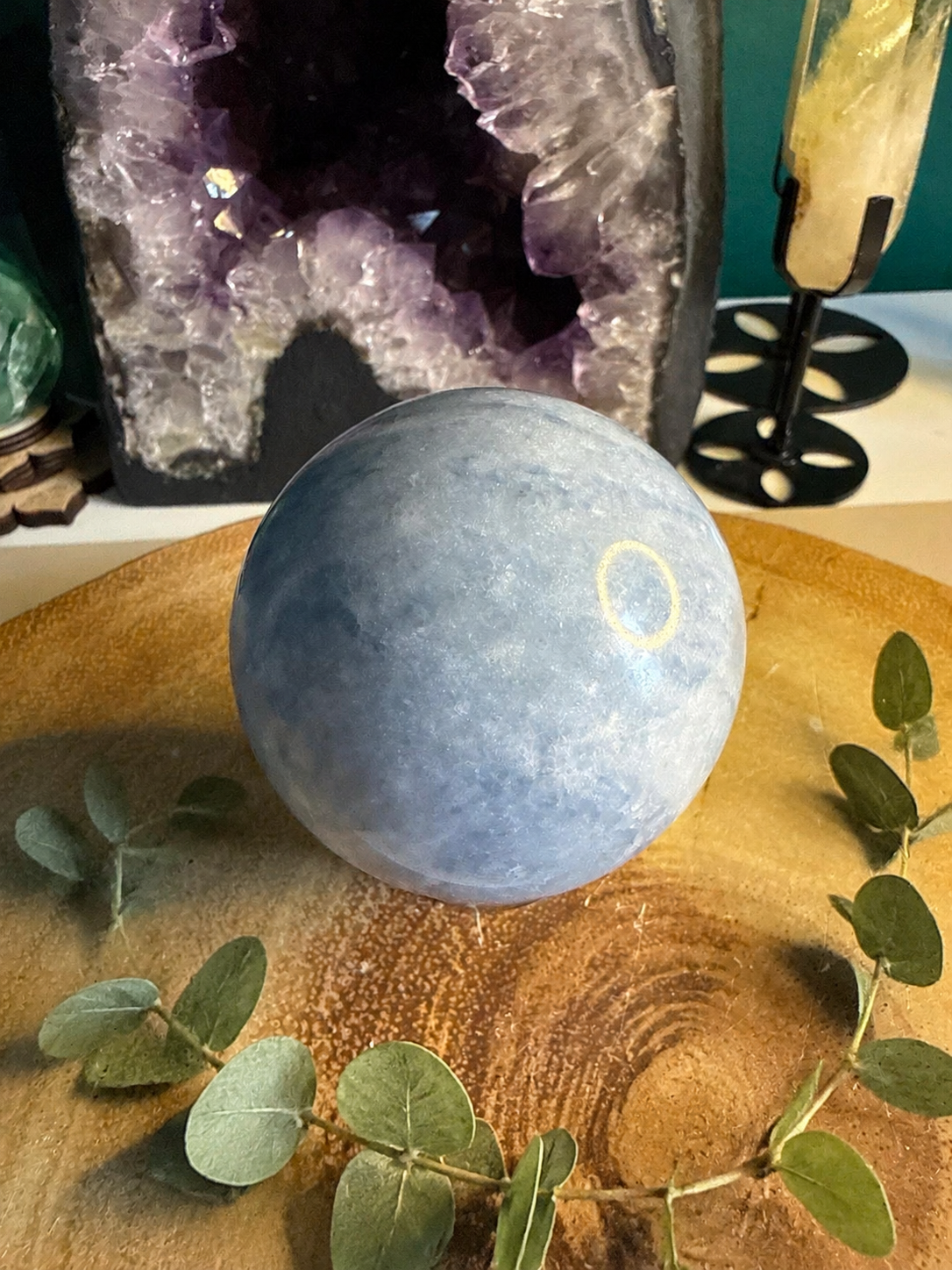 Celestite Sphere – Approximately 550g