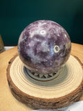 Polished Lepidolite Sphere (380g)